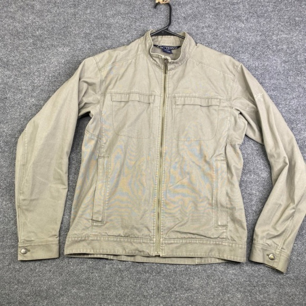 Arcteryx Mens Gray Crosswire Canvas Full Zip Jacket Medium Chore EDC Field